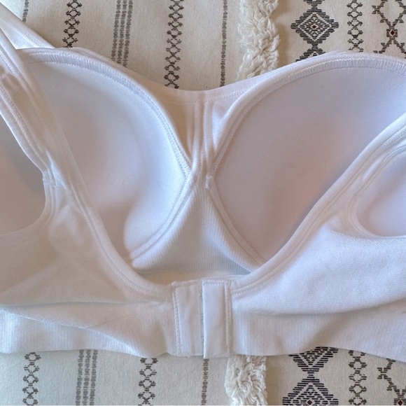 NWT Truekind Daily Comfort Wirefree White Shaper Bra Size Large - Picture 6 of 7